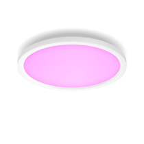 Philips Hue Surimu Round Panel Ceiling Light | Smart RGBW | 395mm White